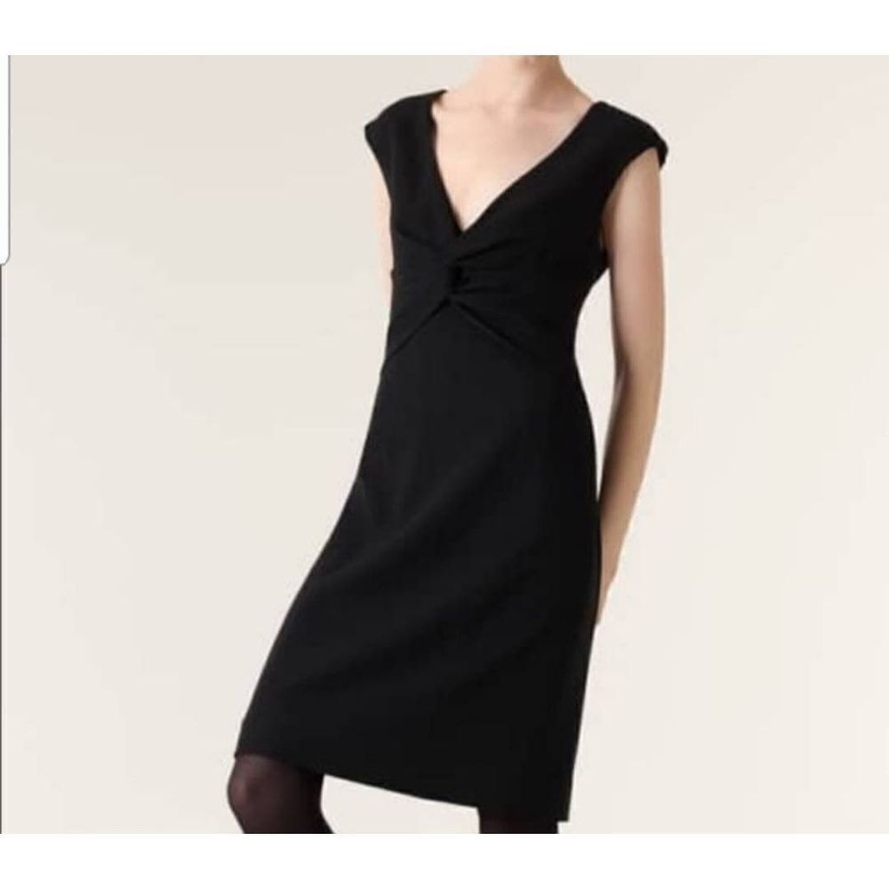 Tory Burch Patrice black Twisty Sheath dress sz 6
